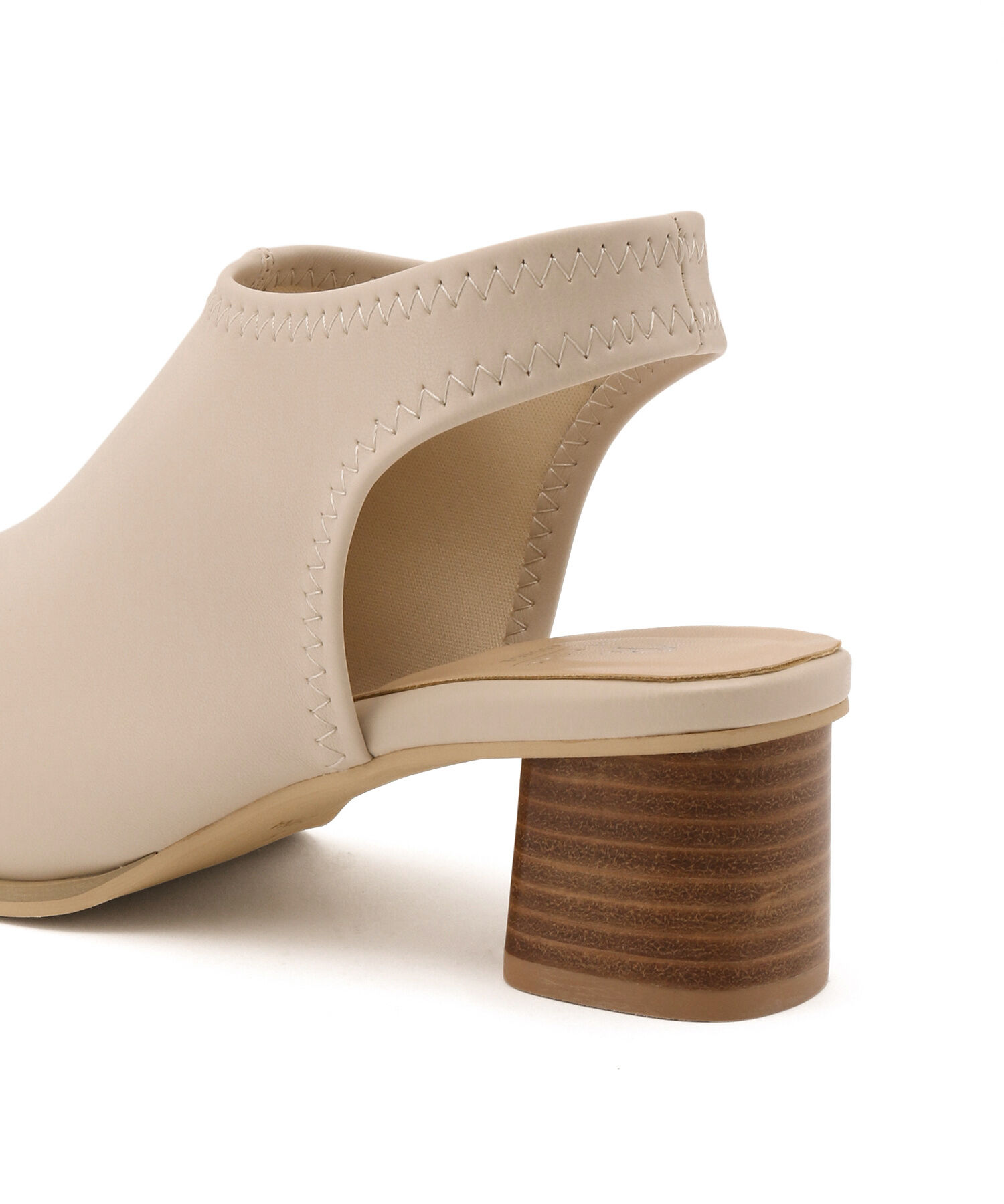 ROPE PICNIC PASSAGE「オープントゥソフトストレッチバックスリングミュール」|サンダル|