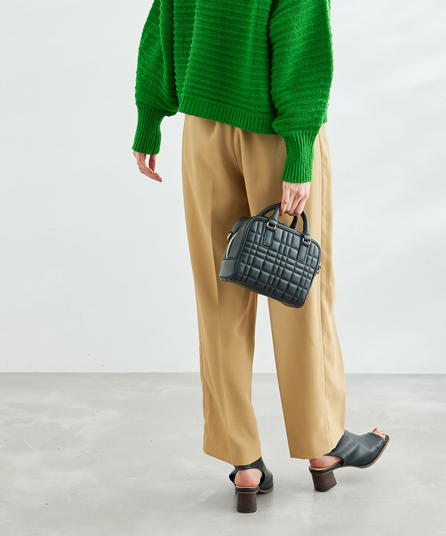 ROPE PICNIC PASSAGE「オープントゥソフトストレッチバックスリングミュール」|サンダル|