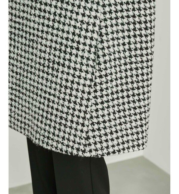 Rope&rsquo;Picnic「【WEB限定カラー:チェック】ハウンドトゥースツイードミディ丈Aラインコート」|その他|