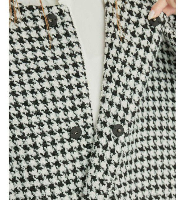 Rope&rsquo;Picnic「【WEB限定カラー:チェック】ハウンドトゥースツイードミディ丈Aラインコート」|その他|