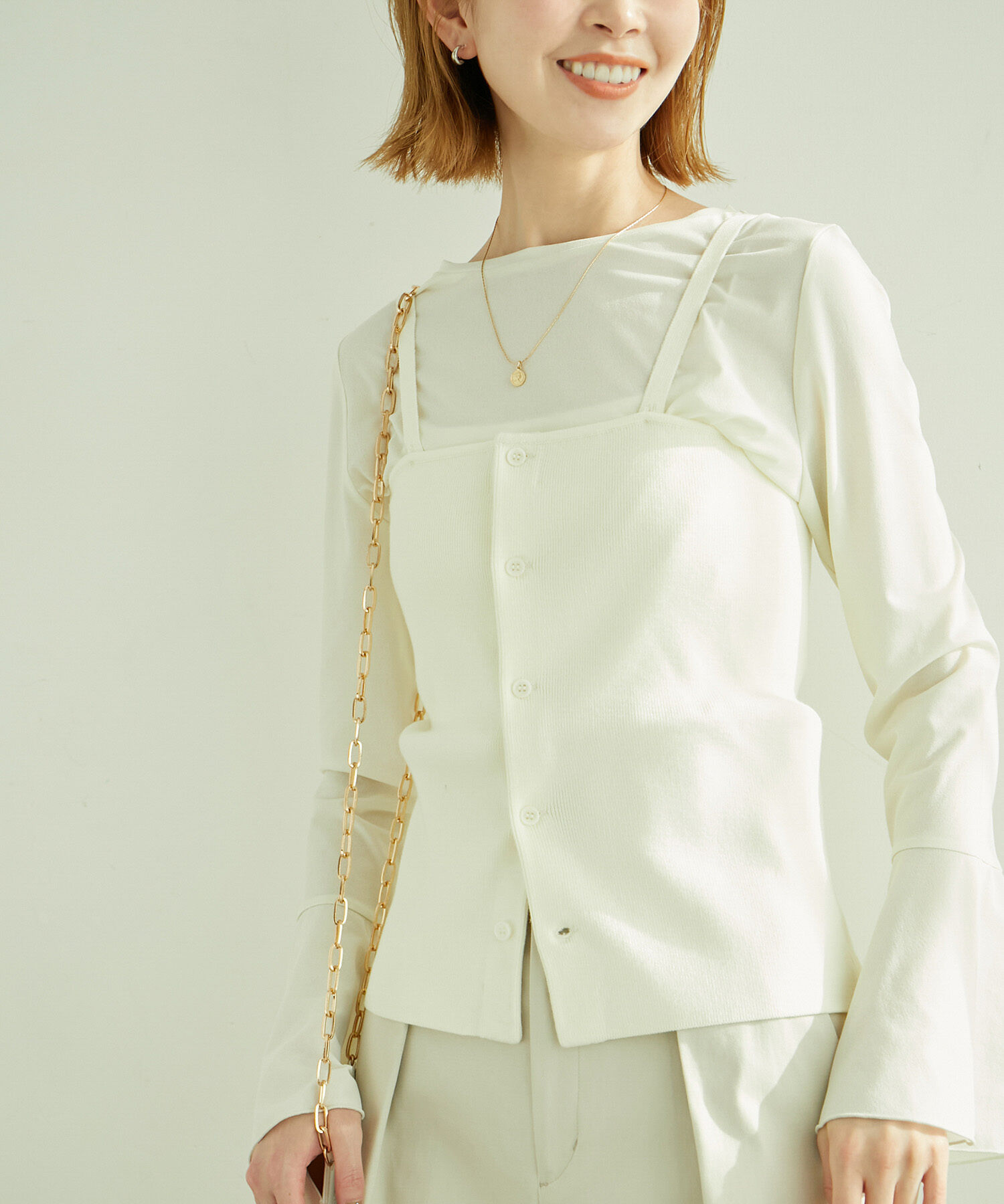 Rope&rsquo;Picnic「着丈が選べる/ニットビスチェ」|キャミソール|