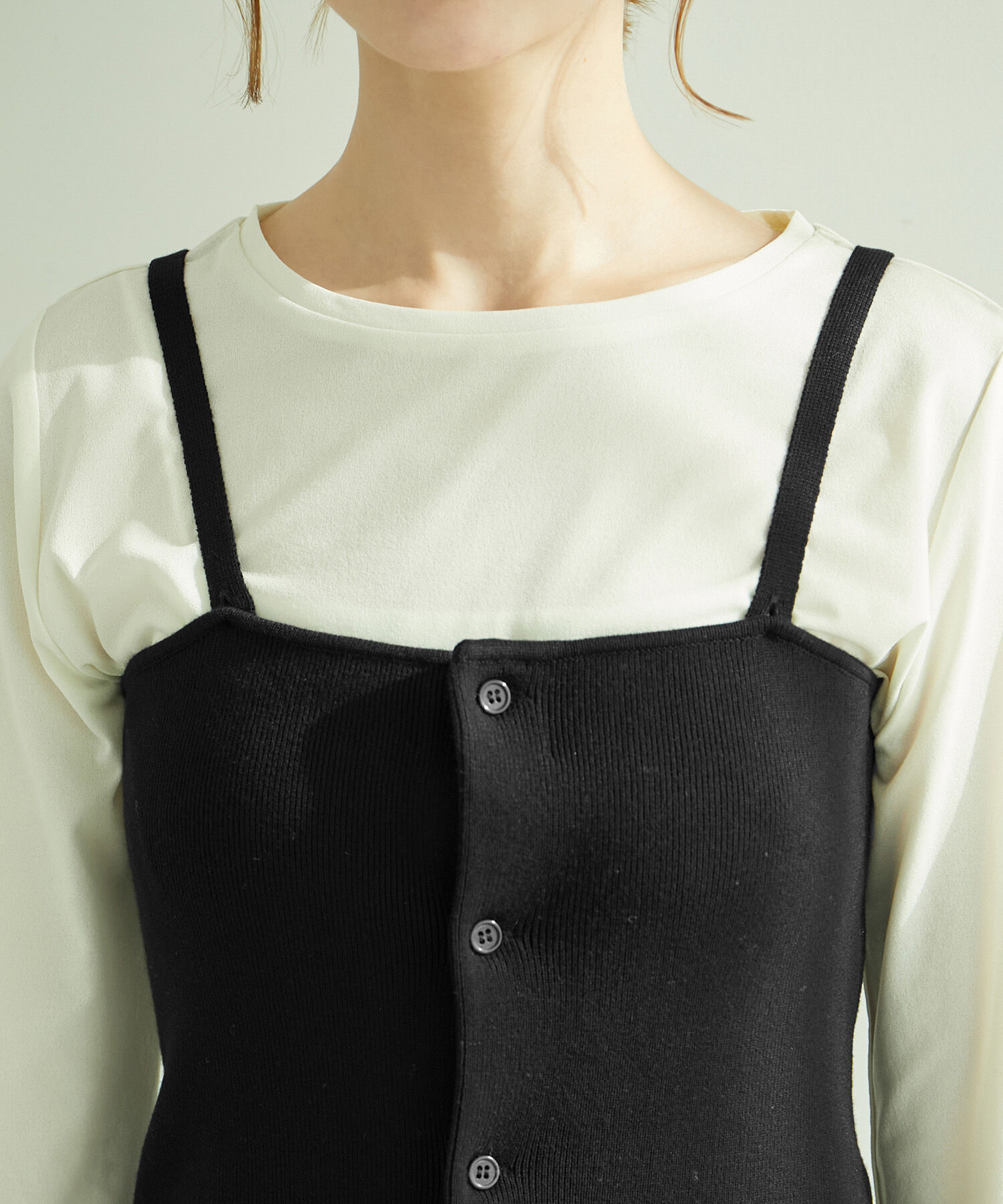 Rope&rsquo;Picnic「着丈が選べる/ニットビスチェ」|キャミソール|