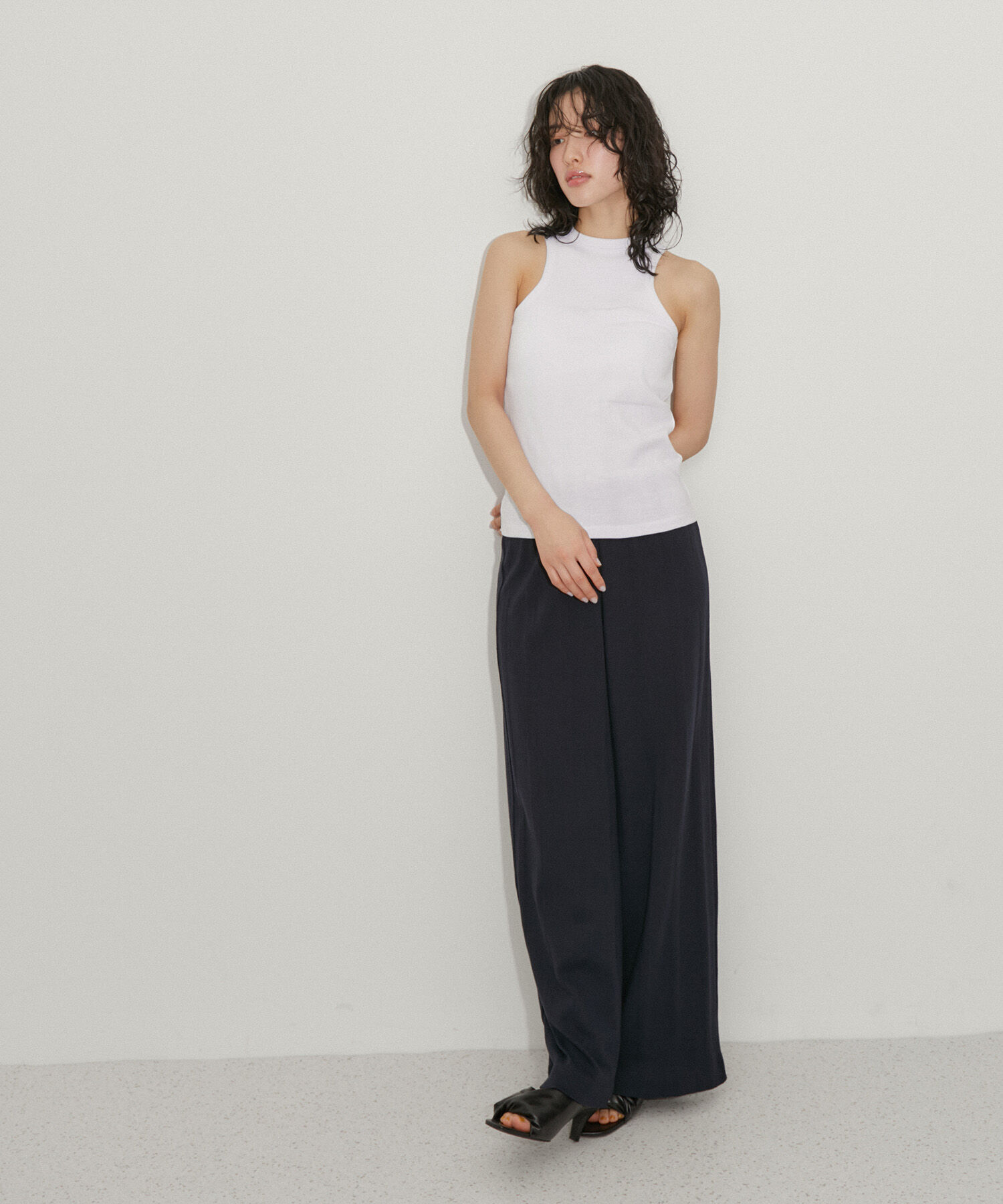 ADAM ET ROPE'「Miller for ADAM ET ROPE 別注Cup付アメリカンスリーブタンクトップ」|タンクトップ|