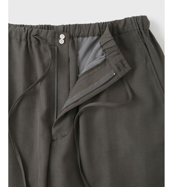 ADAM ET ROPE'「【WEB限定】リネンミックス ドレープ ワイドストレート スラックス / セットアップ対応」|スラックス|