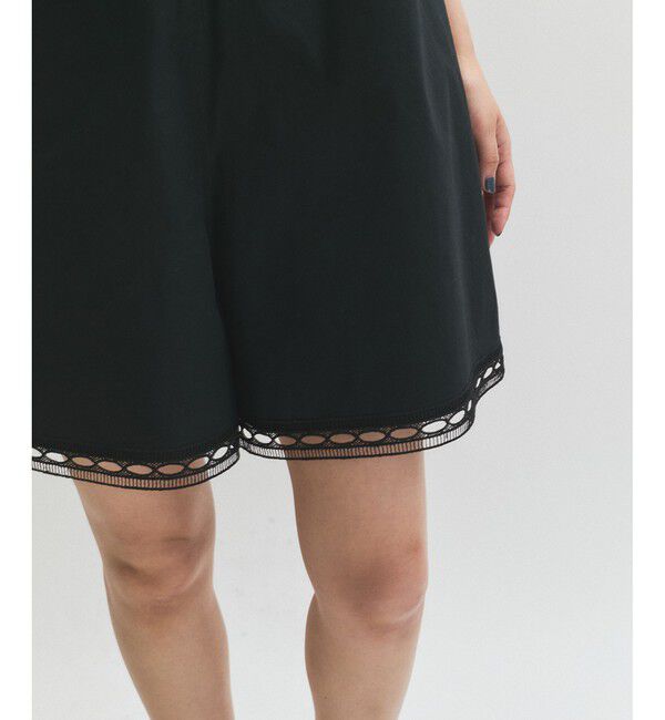 ADAM ET ROPE'「レースシャツロンパース」|オールインワン|