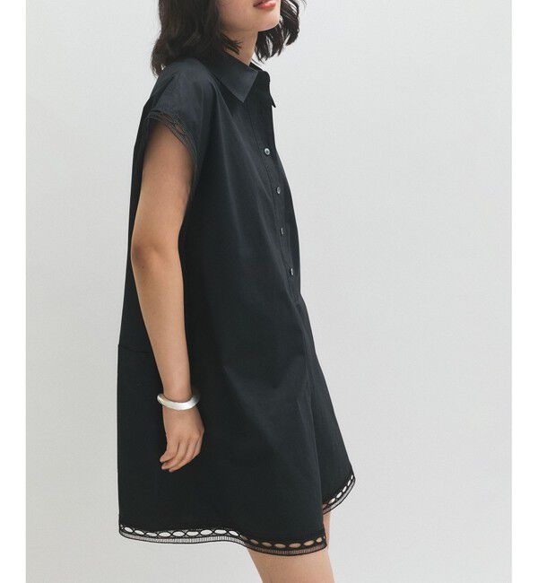 ADAM ET ROPE'「レースシャツロンパース」|オールインワン|