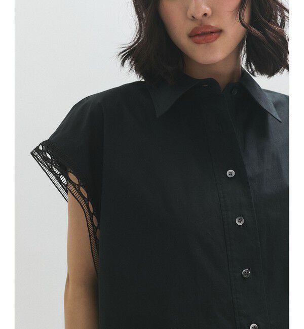 ADAM ET ROPE'「レースシャツロンパース」|オールインワン|