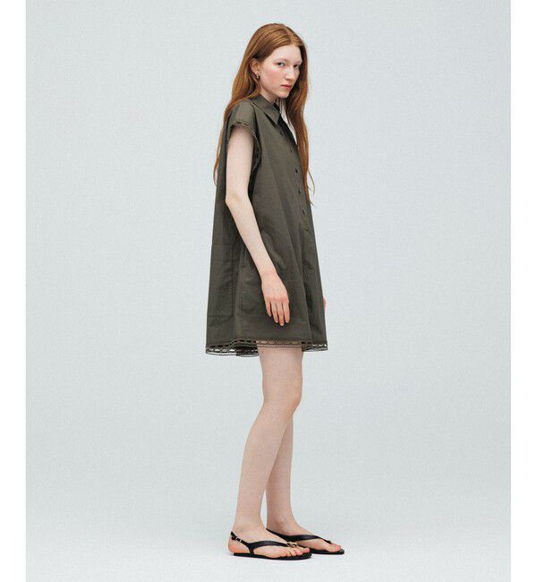 ADAM ET ROPE'「レースシャツロンパース」|オールインワン|