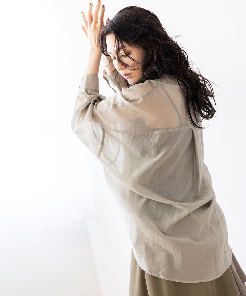  「イレギュラーヘムタックシアーシャツ」|シャツ・ブラウス|