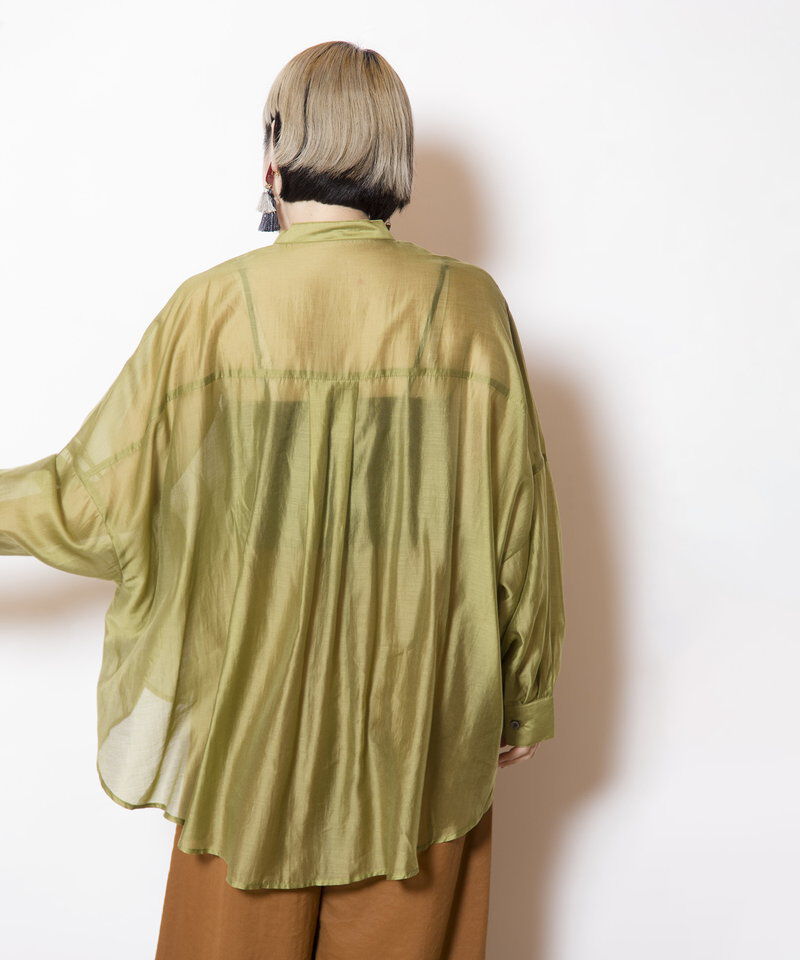  「イレギュラーヘムタックシアーシャツ」|シャツ・ブラウス|
