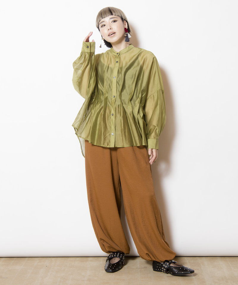  「イレギュラーヘムタックシアーシャツ」|シャツ・ブラウス|