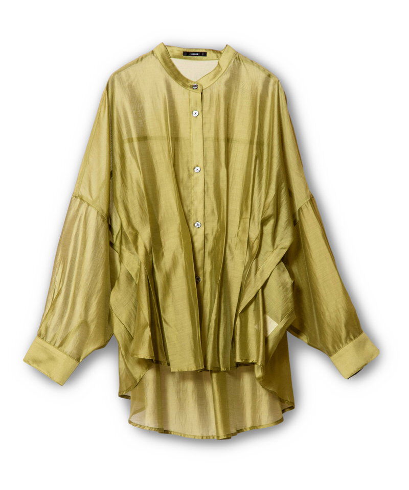  「イレギュラーヘムタックシアーシャツ」|シャツ・ブラウス|