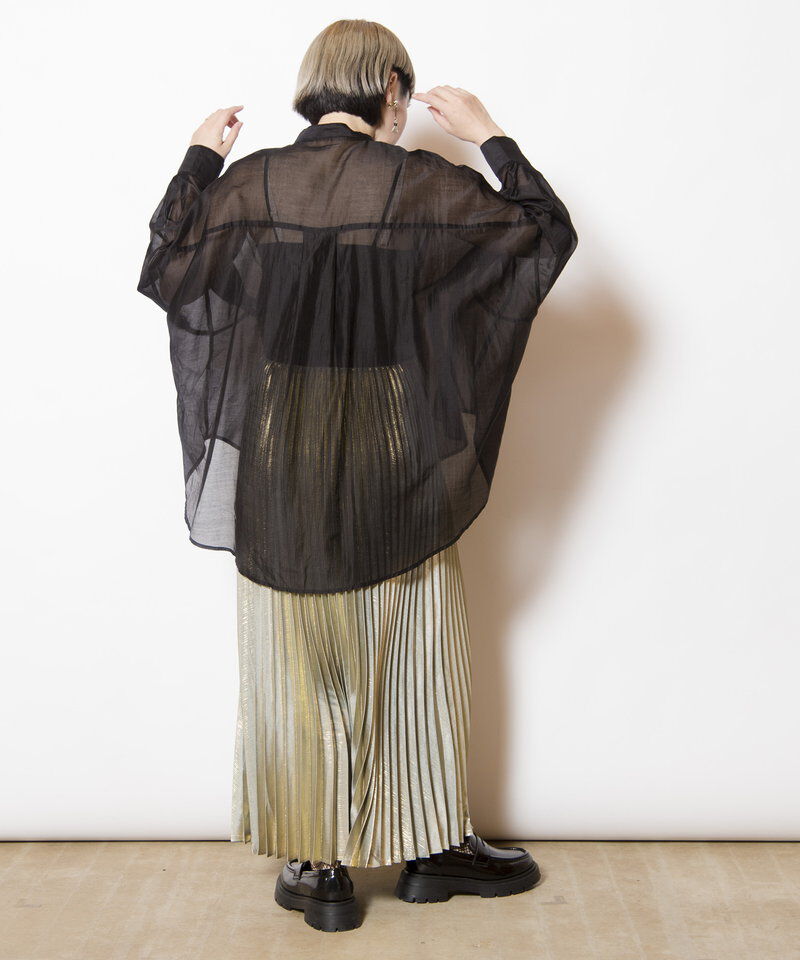  「イレギュラーヘムタックシアーシャツ」|シャツ・ブラウス|