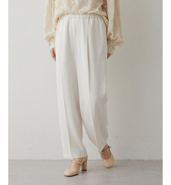  「バックサテンイージーパンツ」|チノ|