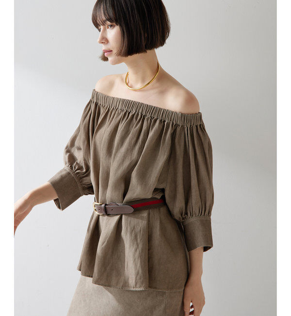  「ツイル顔料染めブラウス」|シャツ・ブラウス|