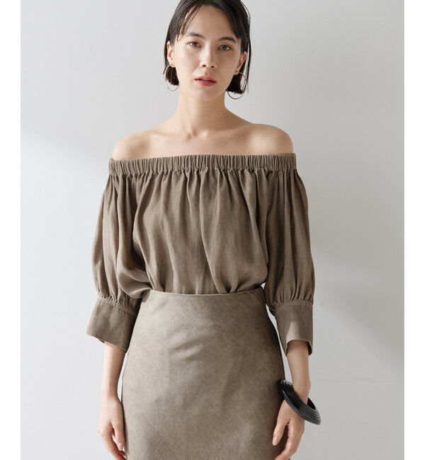  「ツイル顔料染めブラウス」|シャツ・ブラウス|