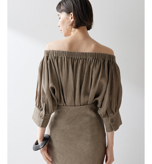  「ツイル顔料染めブラウス」|シャツ・ブラウス|