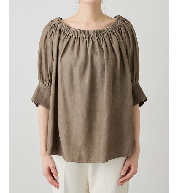  「ツイル顔料染めブラウス」|シャツ・ブラウス|