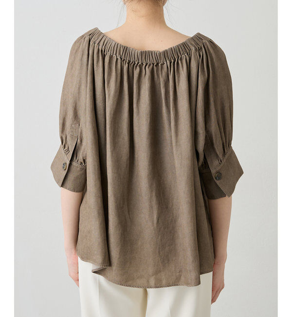  「ツイル顔料染めブラウス」|シャツ・ブラウス|