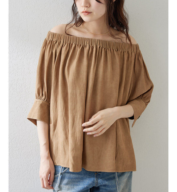  「ツイル顔料染めブラウス」|シャツ・ブラウス|