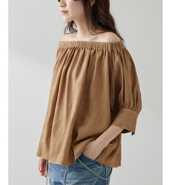  「ツイル顔料染めブラウス」|シャツ・ブラウス|