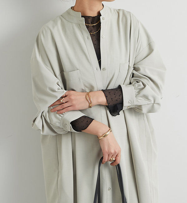  「ビンテージサテンシャツワンピース」|その他|