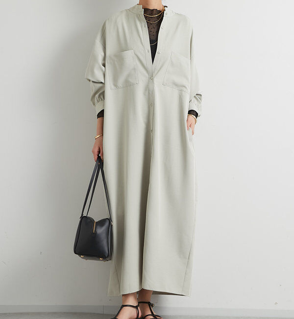  「ビンテージサテンシャツワンピース」|その他|