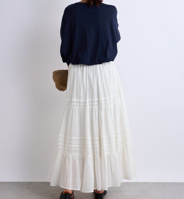  「《綿100％・洗練された雰囲気》シルケットボックス発砲プリントTシャツ」|Tシャツ・カットソー|