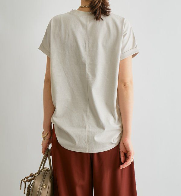  「《吸水速乾・UVカット・夏に快適》汗染み防止ターンバックT」|Tシャツ・カットソー|