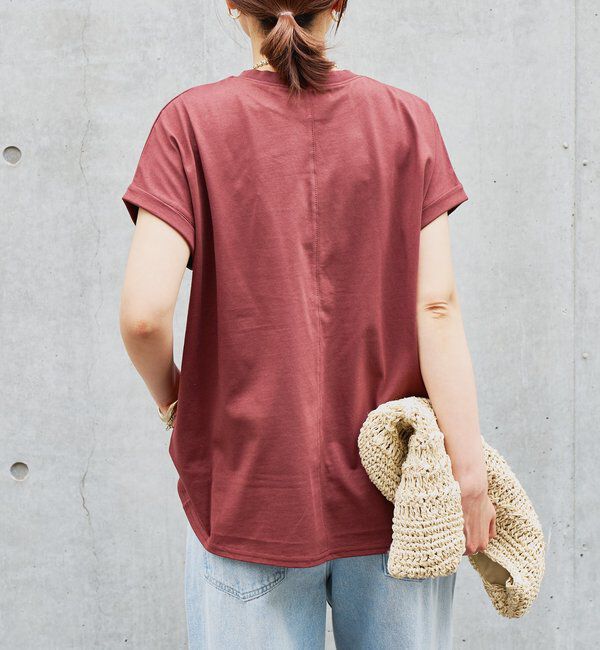  「《吸水速乾・UVカット・夏に快適》汗染み防止ターンバックT」|Tシャツ・カットソー|