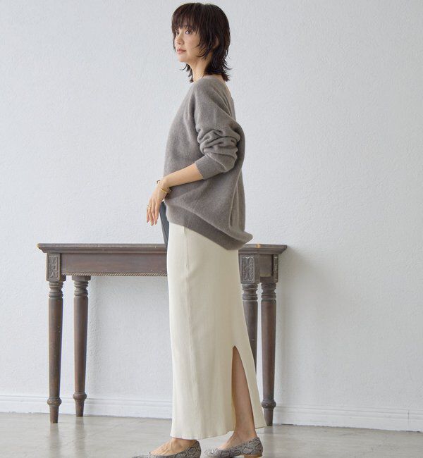  「予約【新色追加/マイナス3kg/レビュー高評価☆】リブタイトスカート」|スカート|