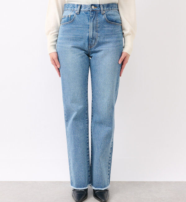  「【MONN.:. (モン)】フレアデニム」|デニム|