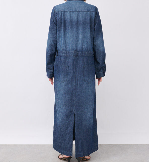  「【MONN&times;Yoshiiiiii】デニムシャツワンピース」|ワンピース|