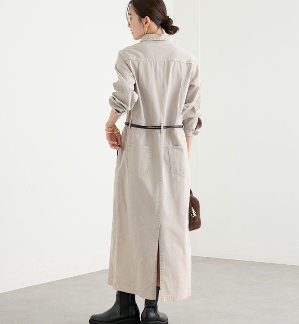  「【MONN&times;Yoshiiiiii】デニムシャツワンピース」|ワンピース|