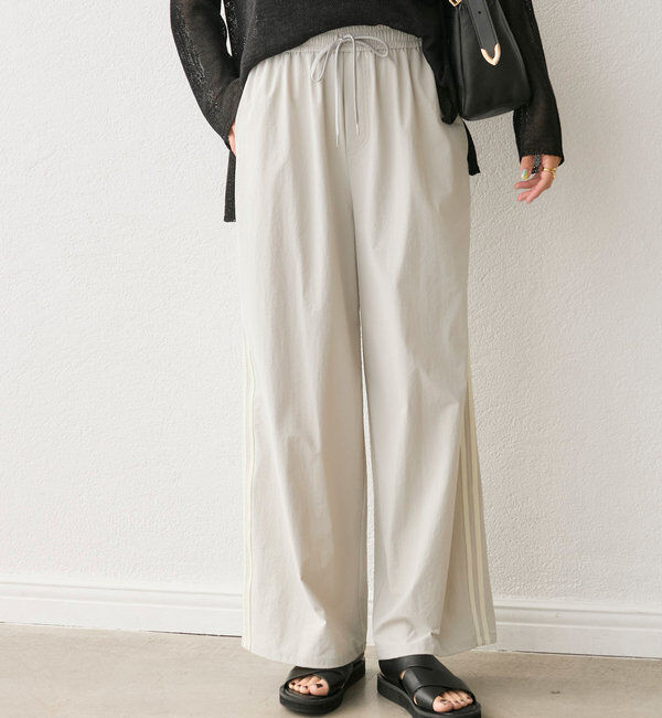  「【撥水/ウォッシャブル】イージートラックパンツ」|チノ|