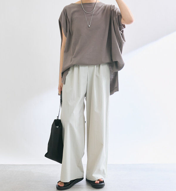  「【撥水/ウォッシャブル】イージートラックパンツ」|チノ|