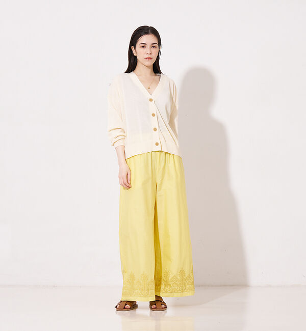 collex「Vネック ボックスシルエット シアーカーディガン」|カーディガン|