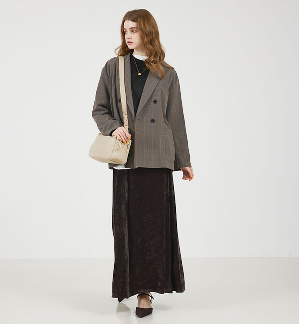 LOWELL things「【TVドラマ使用商品】Frec/WファスナースクエアショルダーBAG」|ショルダー・メッセンジャー|