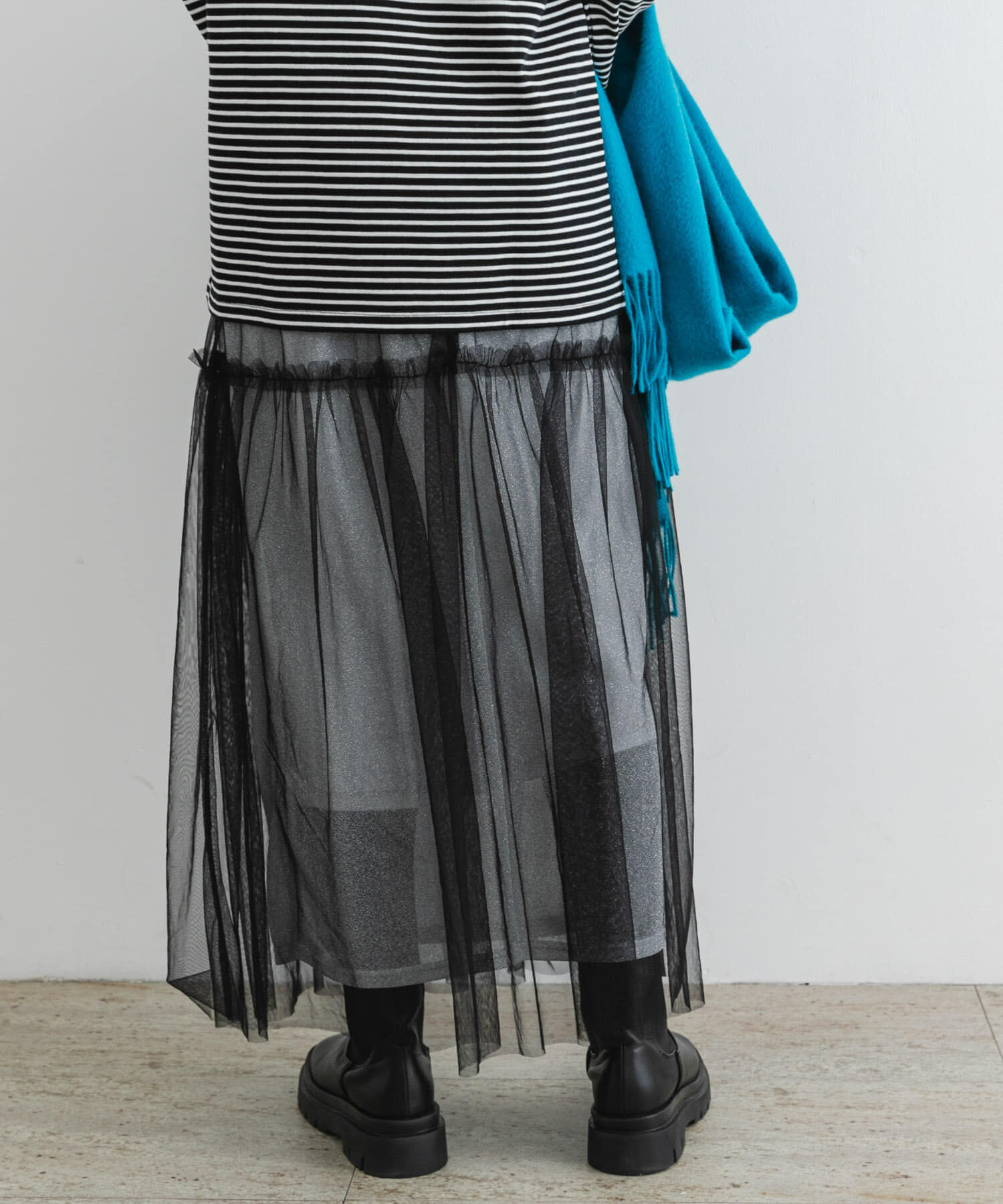 URBAN RESEARCH ROSSO「F by ROSSO　ラメチュールティアードスカート」|スカート|