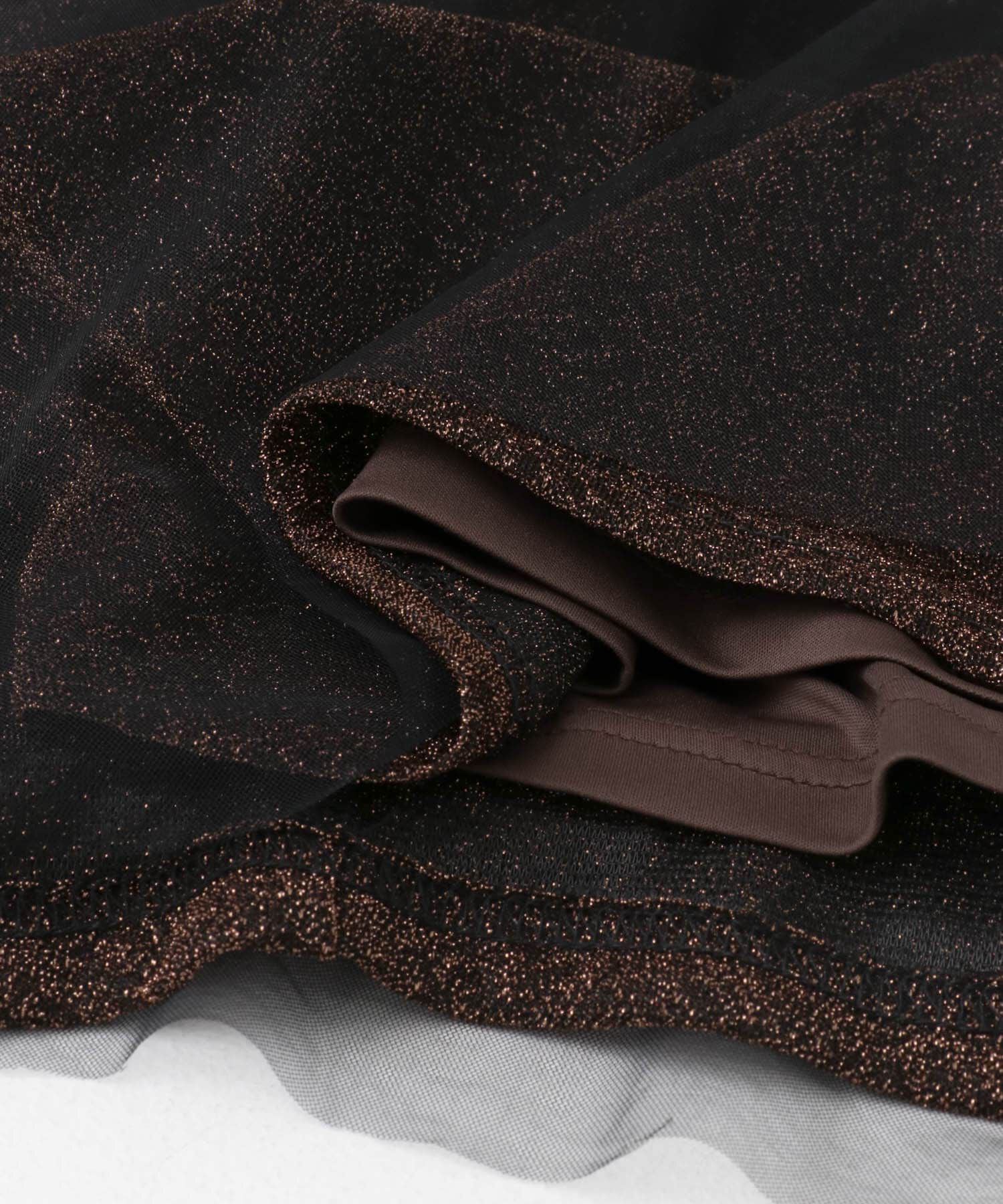 URBAN RESEARCH ROSSO「F by ROSSO　ラメチュールティアードスカート」|スカート|