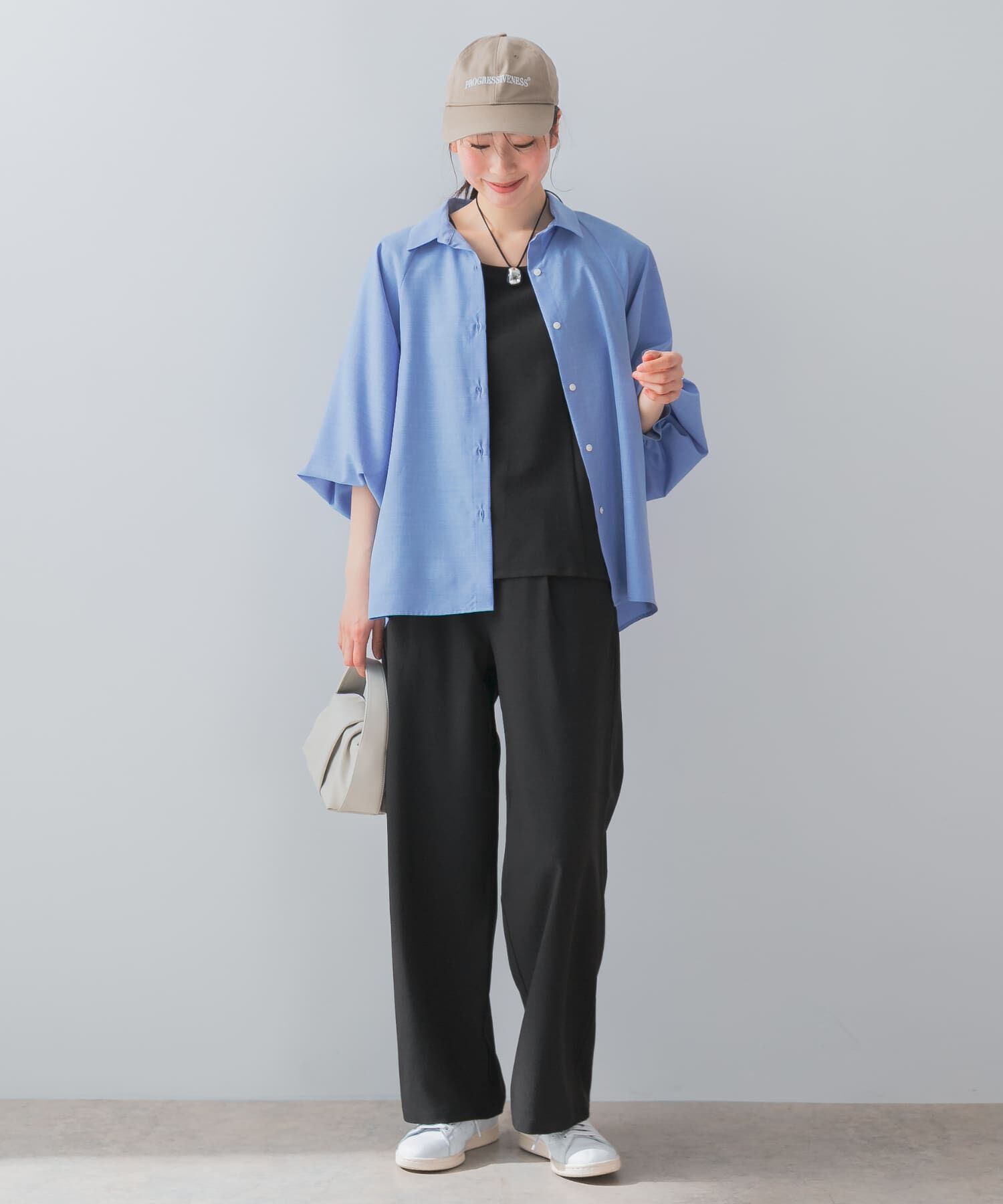 URBAN RESEARCH ROSSO「『UR TECH DRYLUXE』F by ROSSO　フレンチブラウス+ワイドパンツ」|その他|