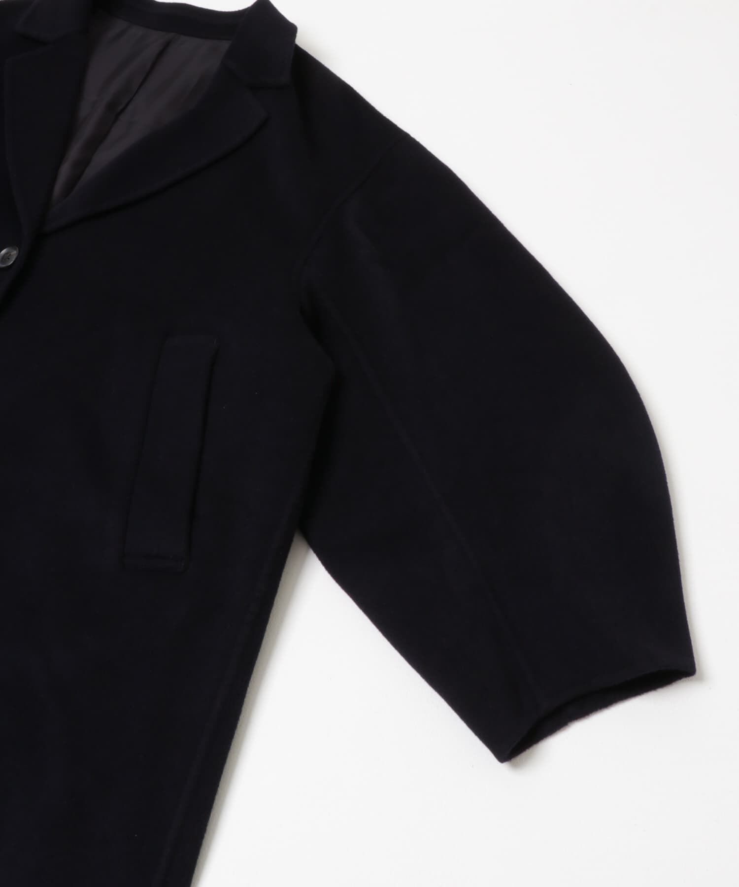 URBAN RESEARCH「new basic　super160 rever chester coat」|ノーカラーコート|