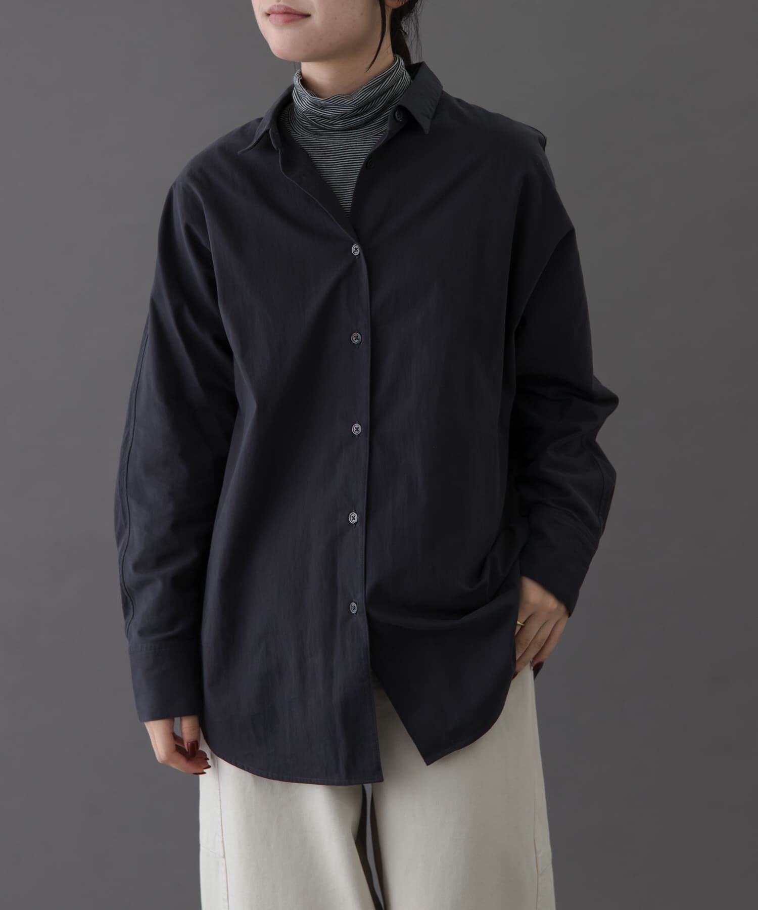 URBAN RESEARCH DOORS「FORK&SPOON　ドルマンスリーブシャツ」|シャツ・ブラウス|