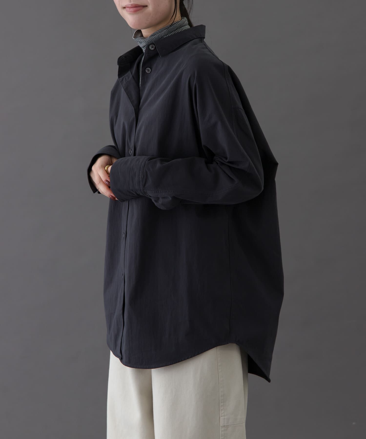 URBAN RESEARCH DOORS「FORK&SPOON　ドルマンスリーブシャツ」|シャツ・ブラウス|