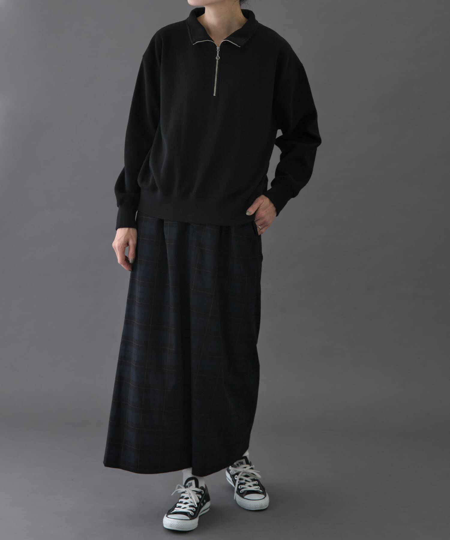 URBAN RESEARCH DOORS「FORK&SPOON　ハーフジップサーマルカットソー」|Tシャツ・カットソー|