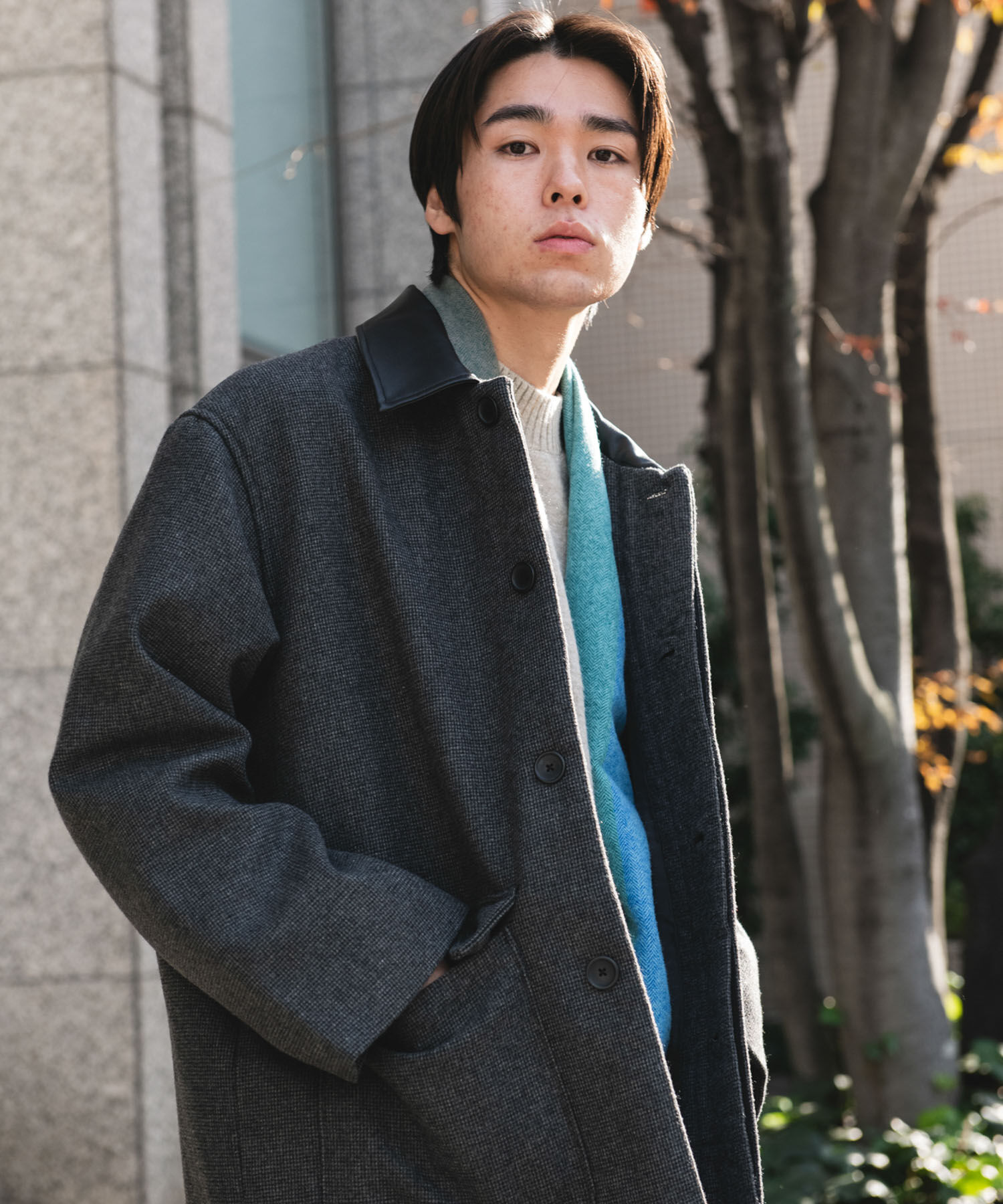 URBAN RESEARCH DOORS「ウールブレンドカバーオール」|その他|チェック