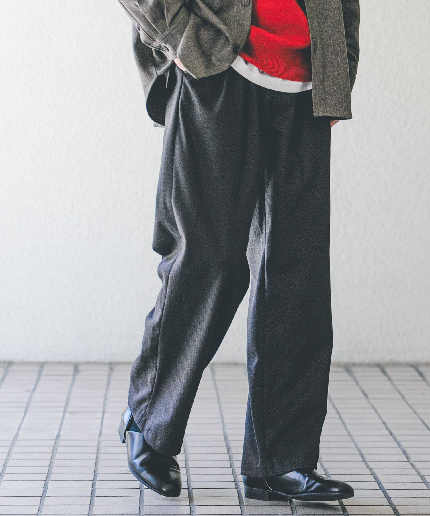 SENSE OF PLACE by URBAN RESEARCH「ブラッシュドイージーワイドパンツ」|その他|ブラウン