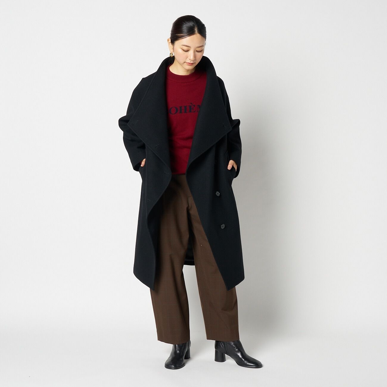 HELIOPOLE「HELIOPOLE CHECK CURVY PANTS」|チノ|