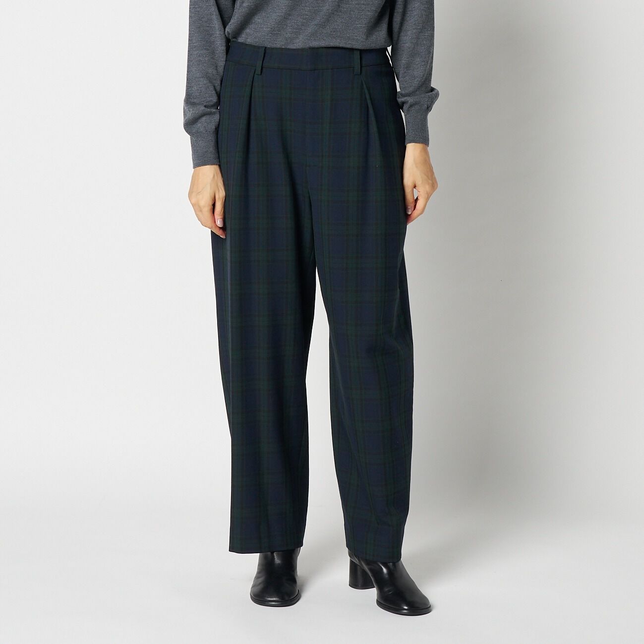 HELIOPOLE「HELIOPOLE CHECK CURVY PANTS」|チノ|