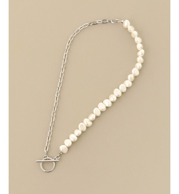 MAJESTICLEGON「パール&times;チェーンネックレス」|ネックレス|